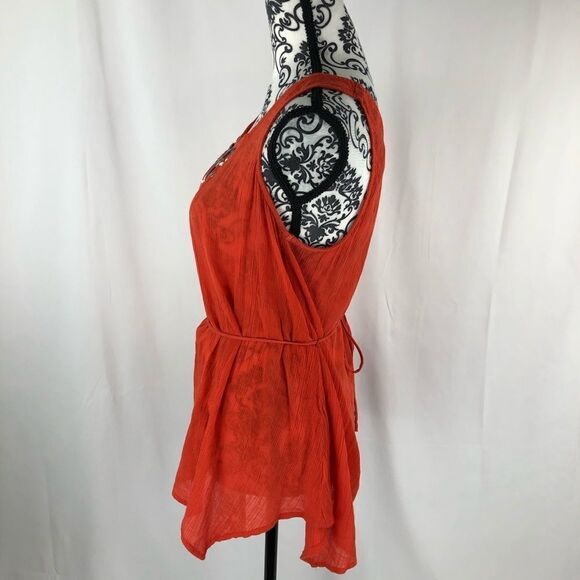 Anthro Edme & Esyllte Beaded Crepe Tunic Top - Picture 5 of 6